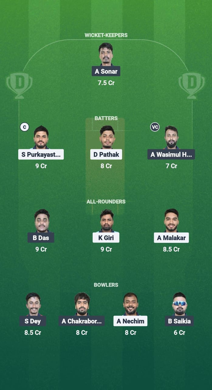 1000746362 BCC vs NVR Dream11 Prediction Fantasy Cricket Tips Dream11 Team Guwahati T20 Spring Cup 2025