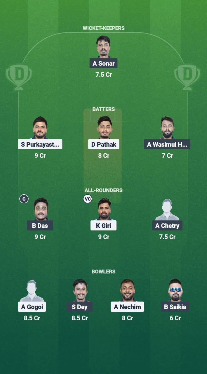1000746365 BCC vs NVR Dream11 Prediction Fantasy Cricket Tips Dream11 Team Guwahati T20 Spring Cup 2025
