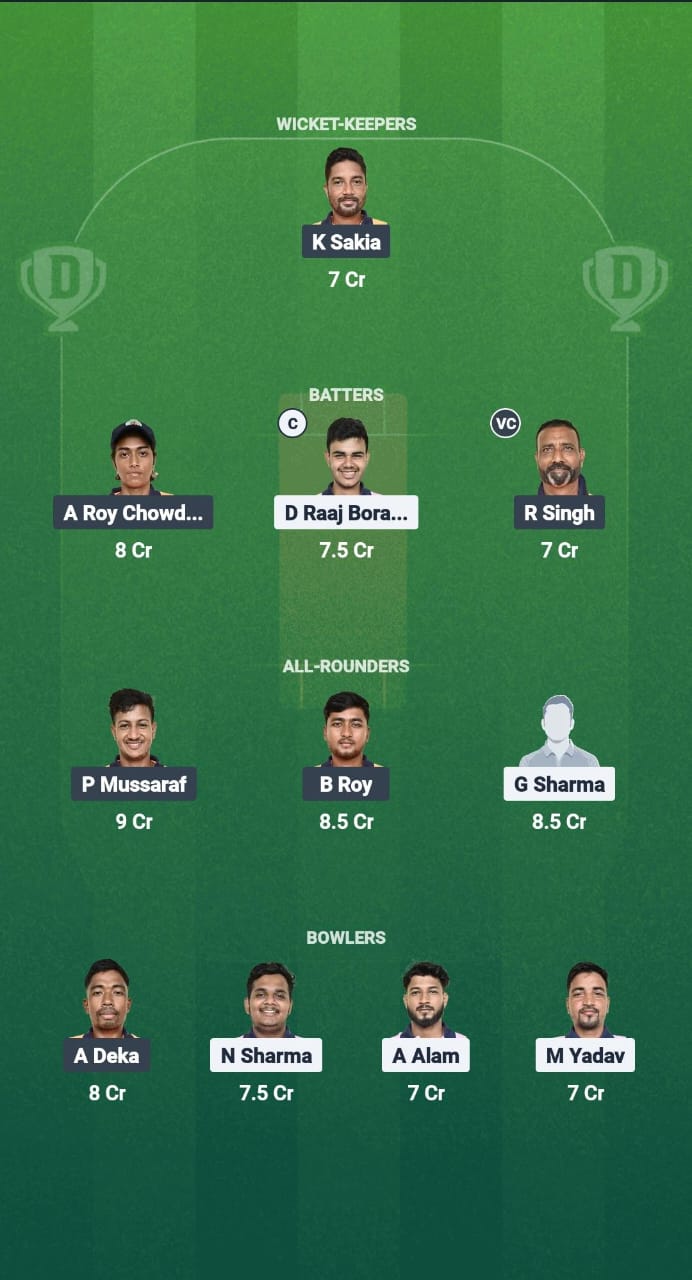 GTC vs NYC Dream11 Prediction Fantasy Cricket Tips Dream11 Team Guwahati T20 Spring Cup 2025