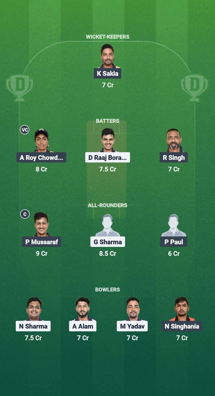GTC vs NYC Dream11 Prediction Fantasy Cricket Tips Dream11 Team Guwahati T20 Spring Cup 2025