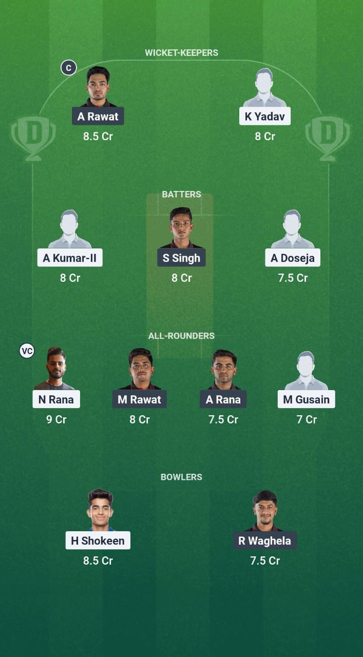 WDL vs EDR Dream11 Prediction Fantasy Cricket Tips Dream11 Team Delhi T20 Premier League 2025