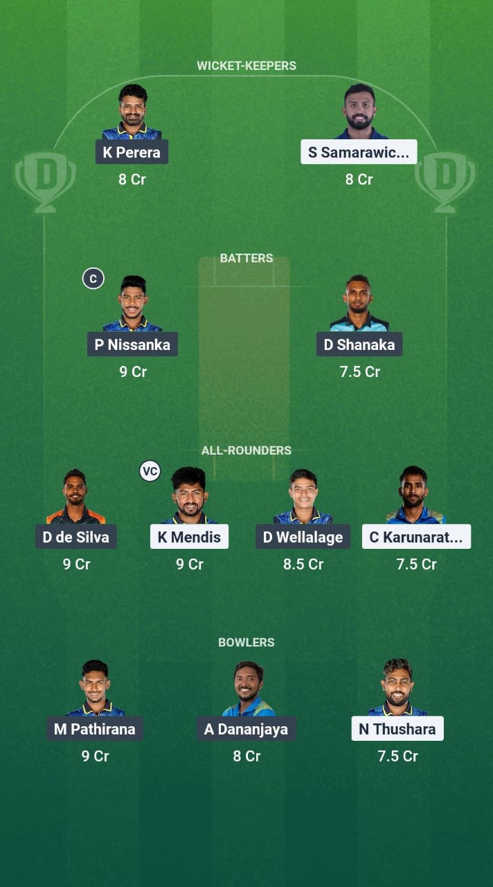 SLGR vs SLBL Dream11 Prediction Fantasy Cricket Tips Dream11 Team Sri Lanka T20 League 2025