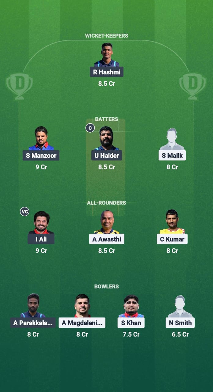 ZW vs ZAS Dream11 Prediction Fantasy Cricket Tips Dream11 Team ECS T10 Croatia 2025