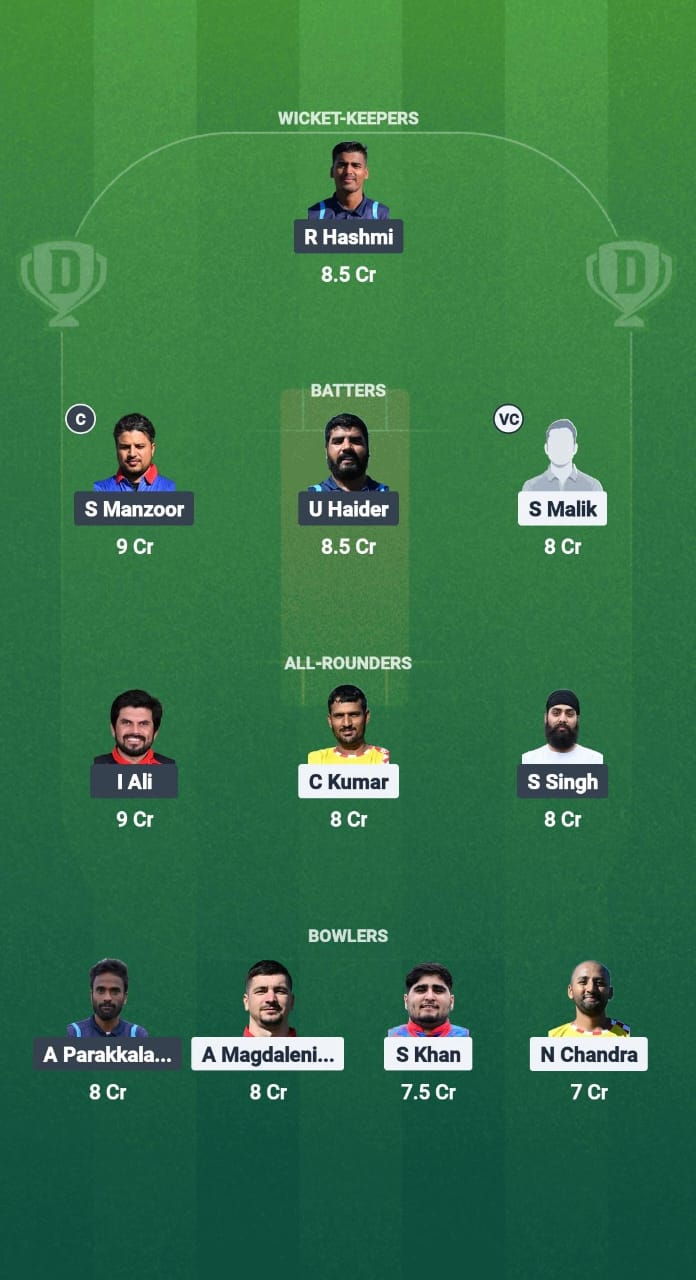 ZW vs ZAS Dream11 Prediction Fantasy Cricket Tips Dream11 Team ECS T10 Croatia 2025