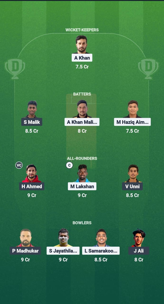 PER vs SEL Dream11 Prediction Fantasy Cricket Tips Dream11 Team Malaysia T20 Championship 2025