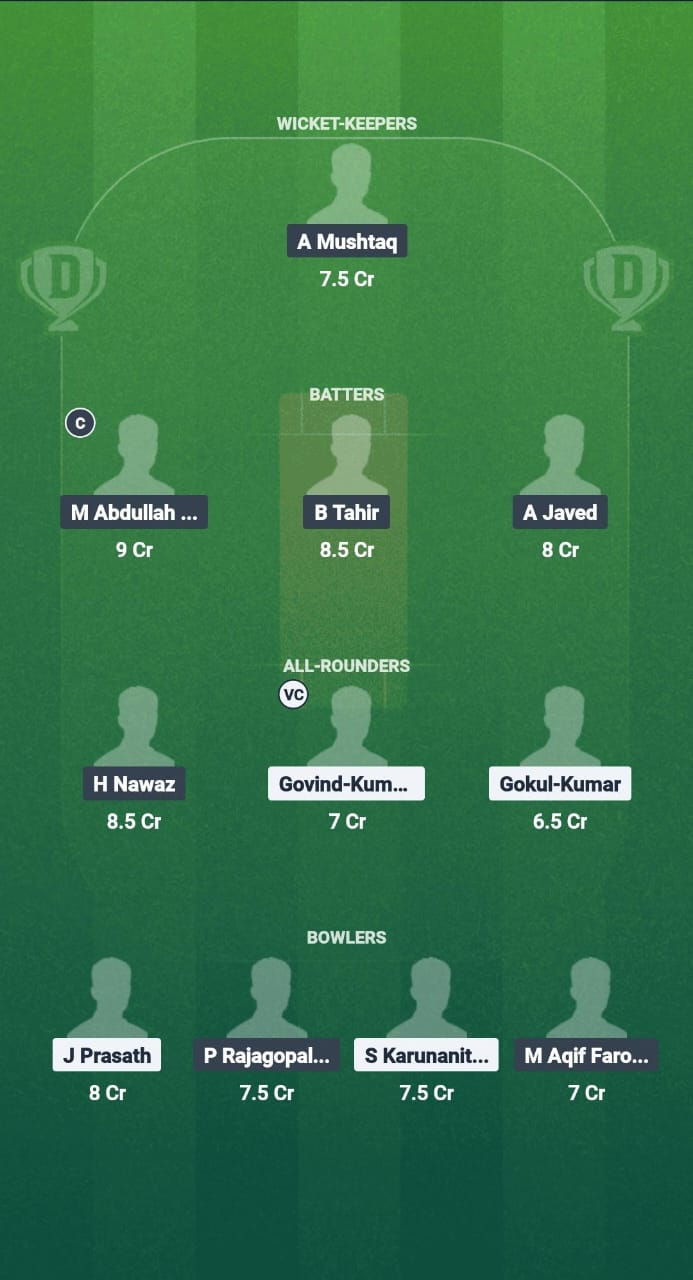 BNC vs KZK Dream11 Prediction Fantasy Cricket Tips Dream11 Team Kuwait T10 Summer League 2025