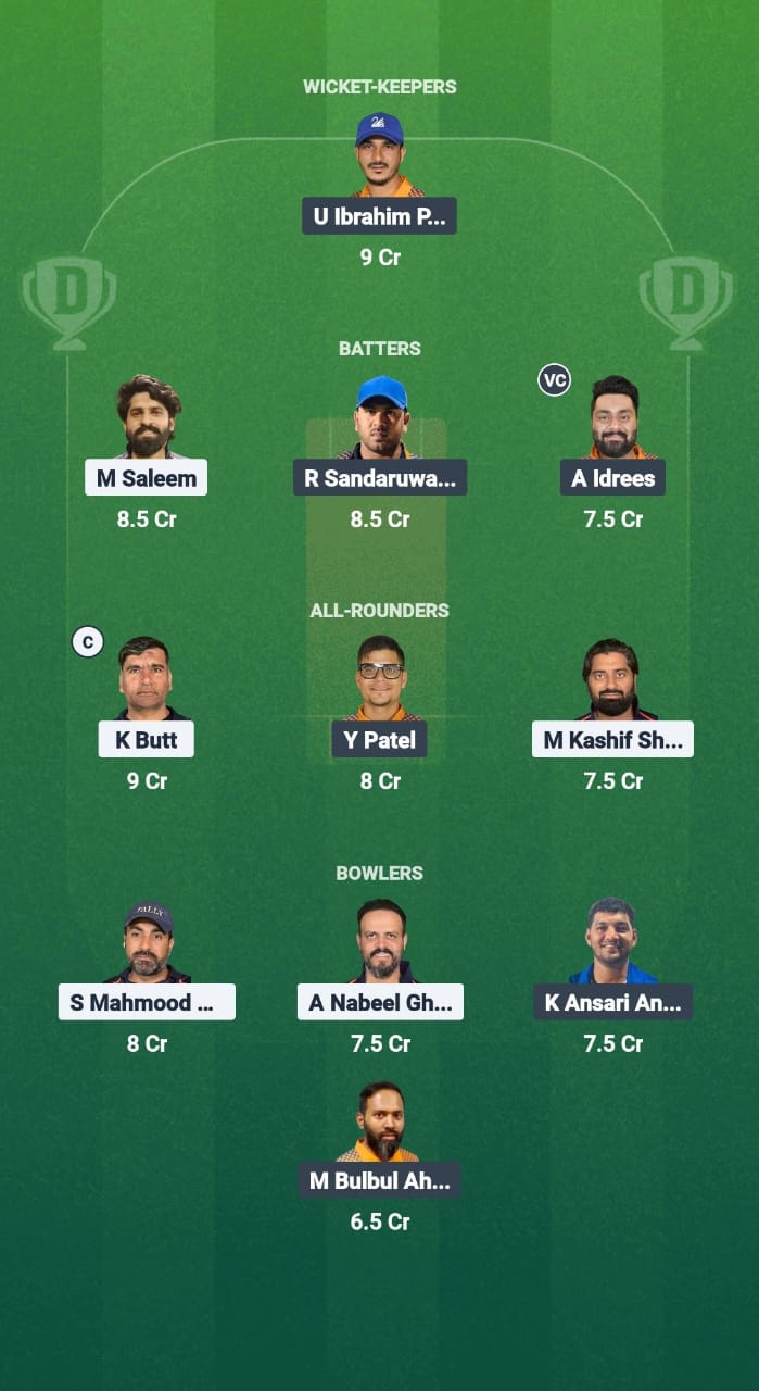 TRN vs KS Dream11 Prediction Fantasy Cricket Tips Dream11 Team Kuwait T10 Summer League 2025