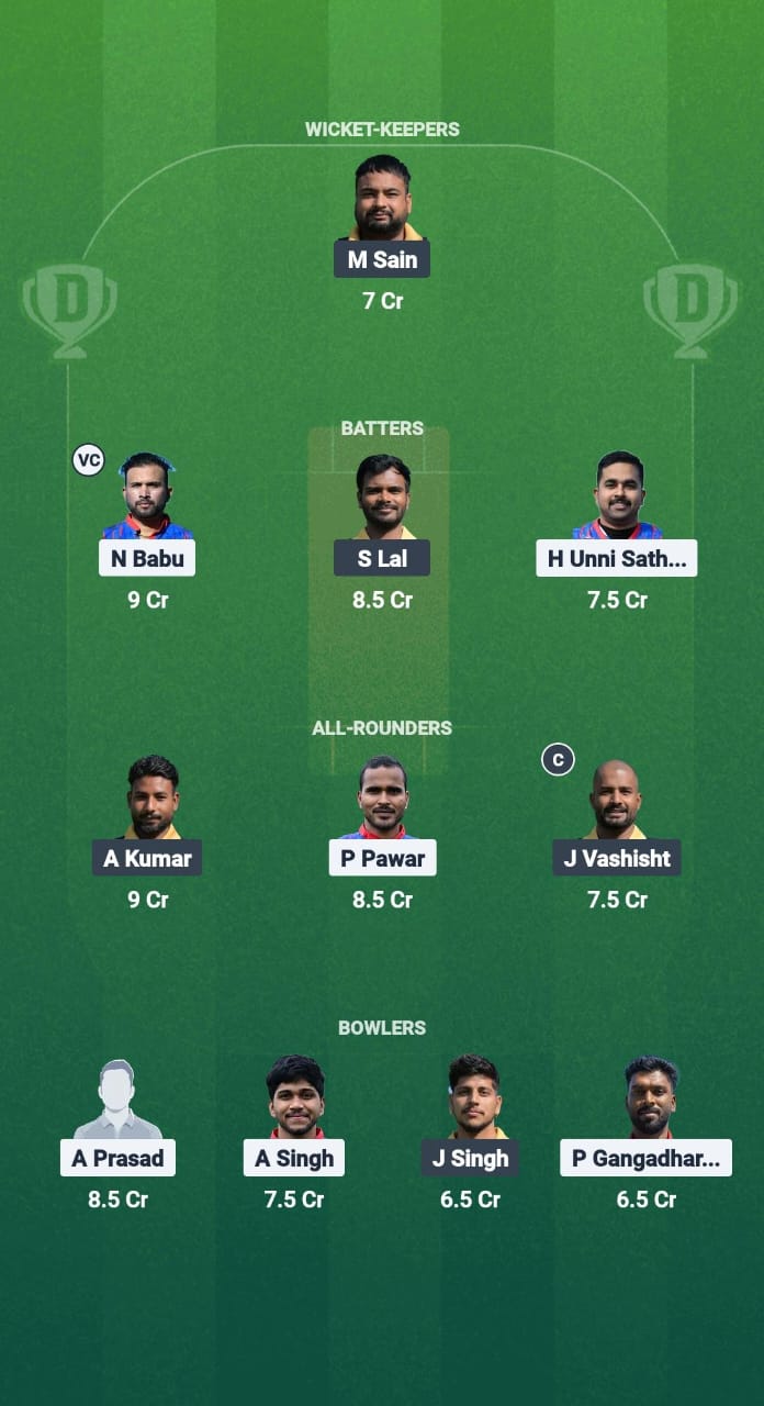 ZA vs RJM Dream11 Prediction Fantasy Cricket Tips Dream11 Team ECS T10 Croatia 2025