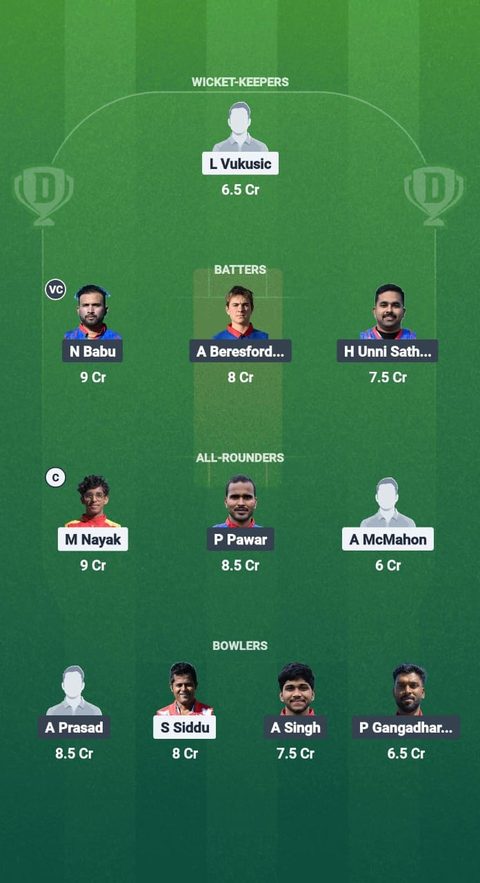 SOS vs ZA Dream11 Prediction Fantasy Cricket Tips Dream11 Team ECS T10 Croatia 2025