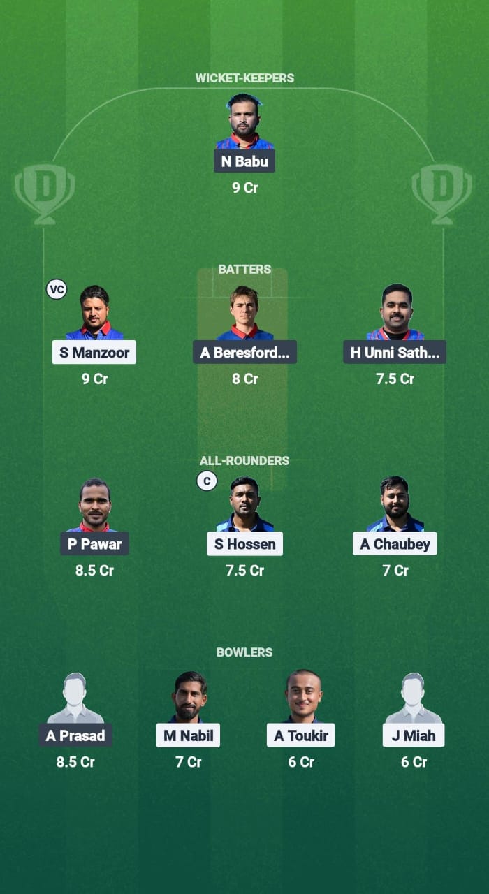 ZAS vs ZA Dream11 Prediction Fantasy Cricket Tips Dream11 Team ECS T10 Croatia 2025