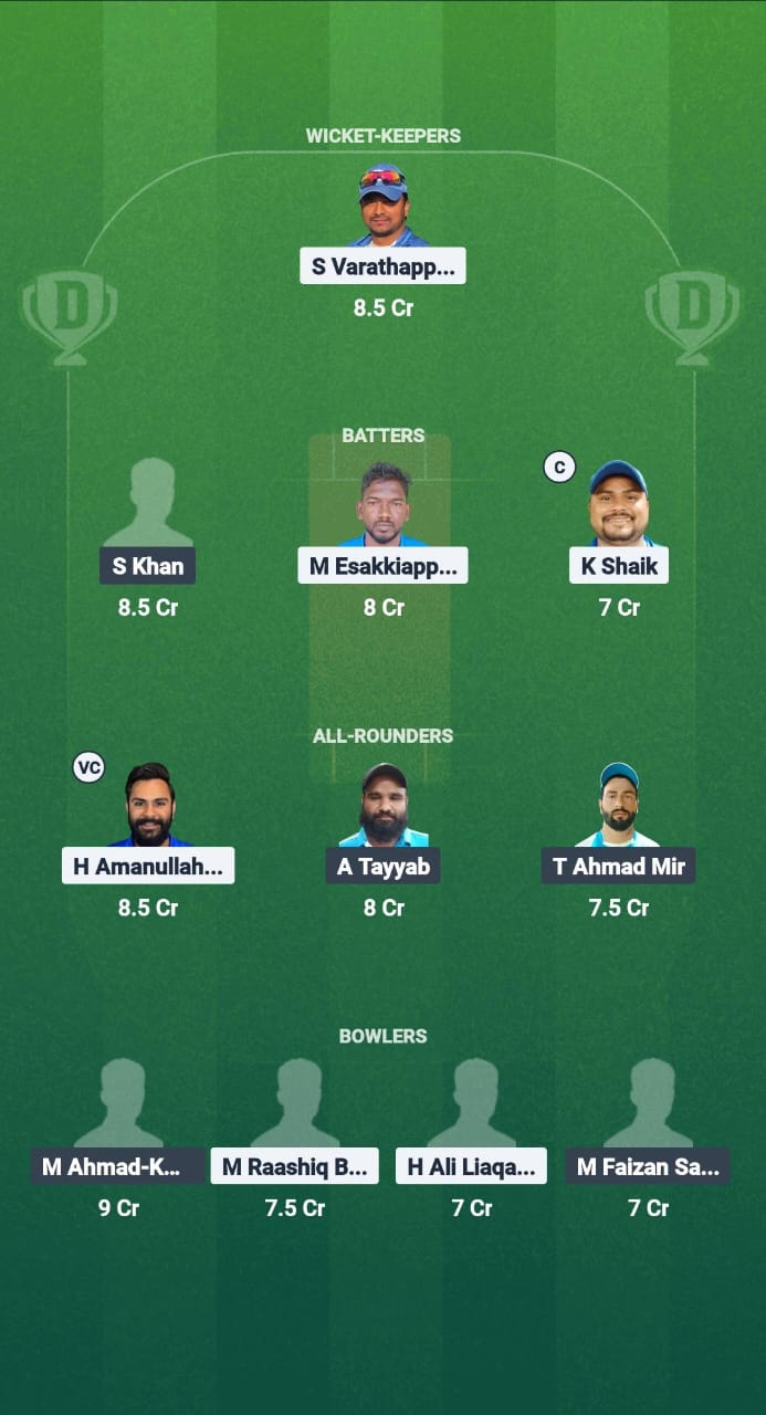KRM vs BCC Dream11 Prediction Fantasy Cricket Tips Dream11 Team Kuwait T10 Summer League 2025