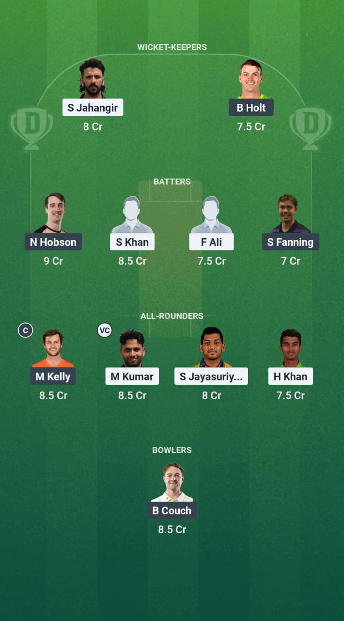 CHK vs PSA Dream11 Prediction Fantasy Cricket Tips Dream11 Team Australian T20 Top End Series 2025