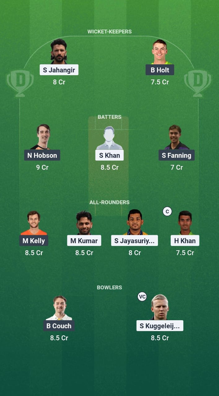 CHK vs PSA Dream11 Prediction Fantasy Cricket Tips Dream11 Team Australian T20 Top End Series 2025