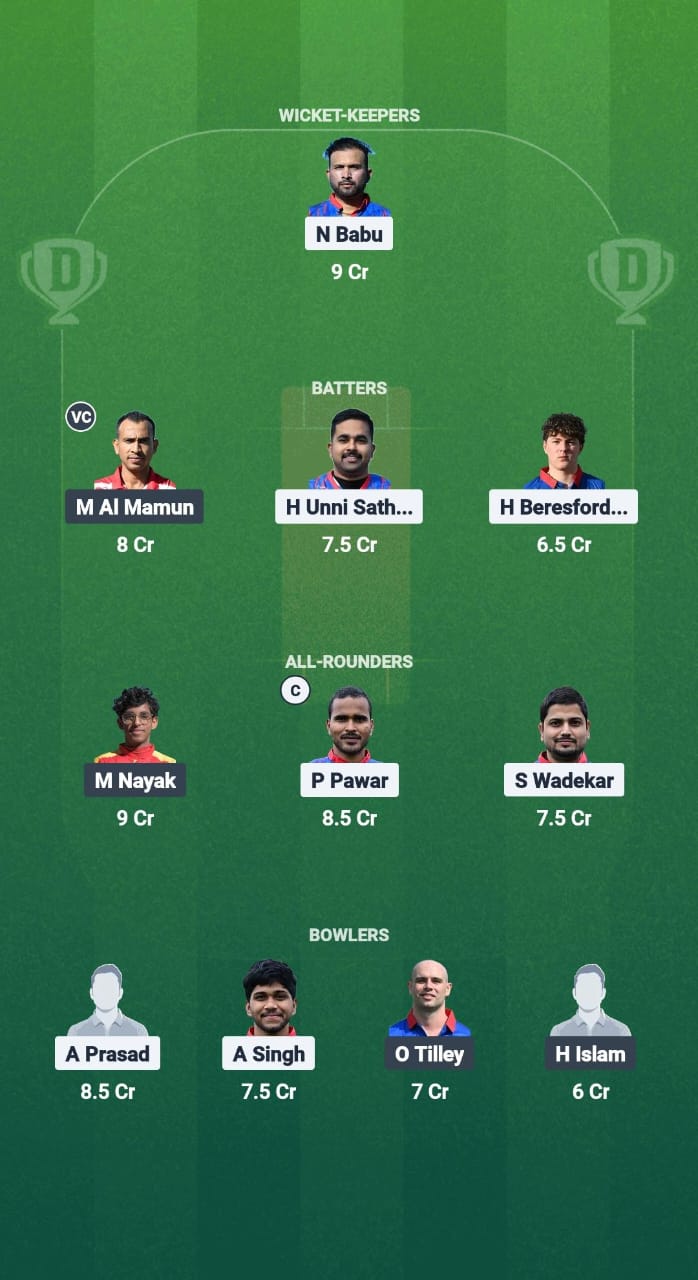 ZA vs SOS Dream11 Prediction Fantasy Cricket Tips Dream11 Team ECS T10 Croatia 2025