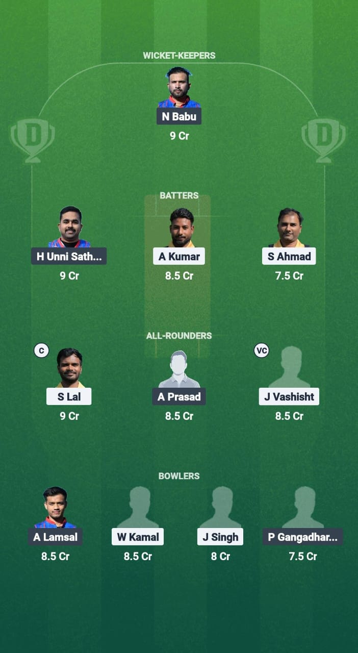 RJM vs ZA Dream11 Prediction Fantasy Cricket Tips Dream11 Team ECS T10 Croatia 2025