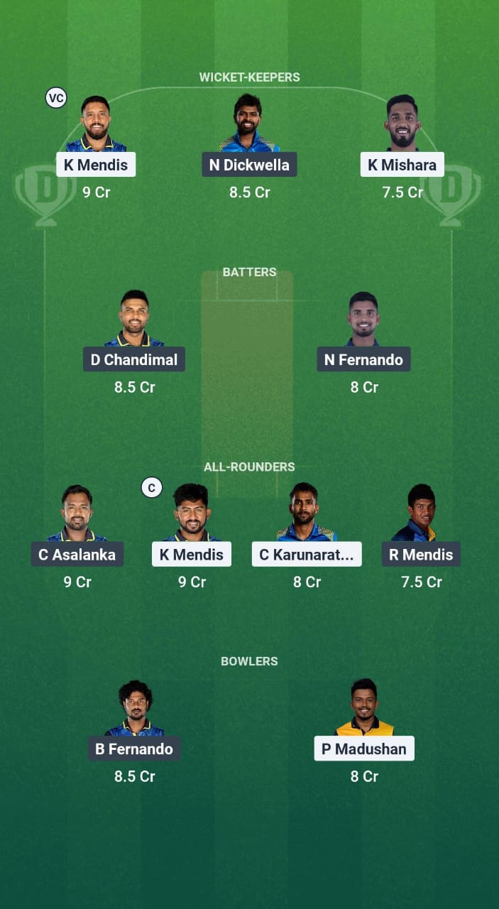 SLGR vs SLGY Dream11 Prediction Fantasy Cricket Tips Dream11 Team Sri Lanka T20 League 2025