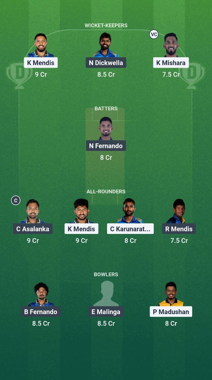 SLGR vs SLGY Dream11 Prediction Fantasy Cricket Tips Dream11 Team Sri Lanka T20 League 2025