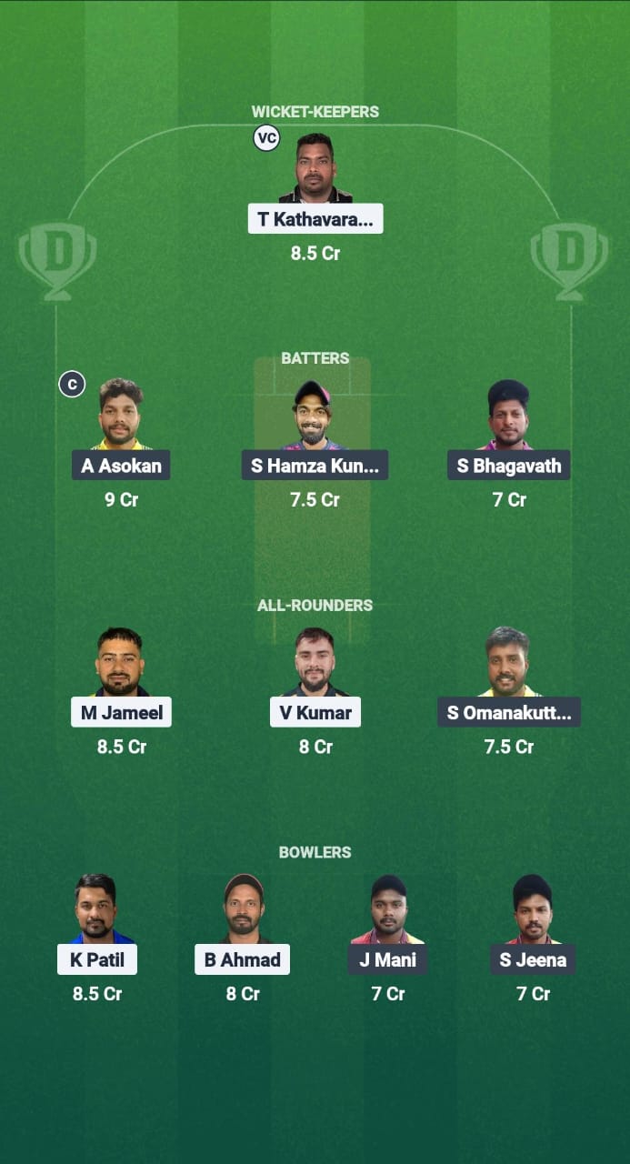 SBS vs RTZ Dream11 Prediction Fantasy Cricket Tips Dream11 Team Kuwait T10 Summer League 2025