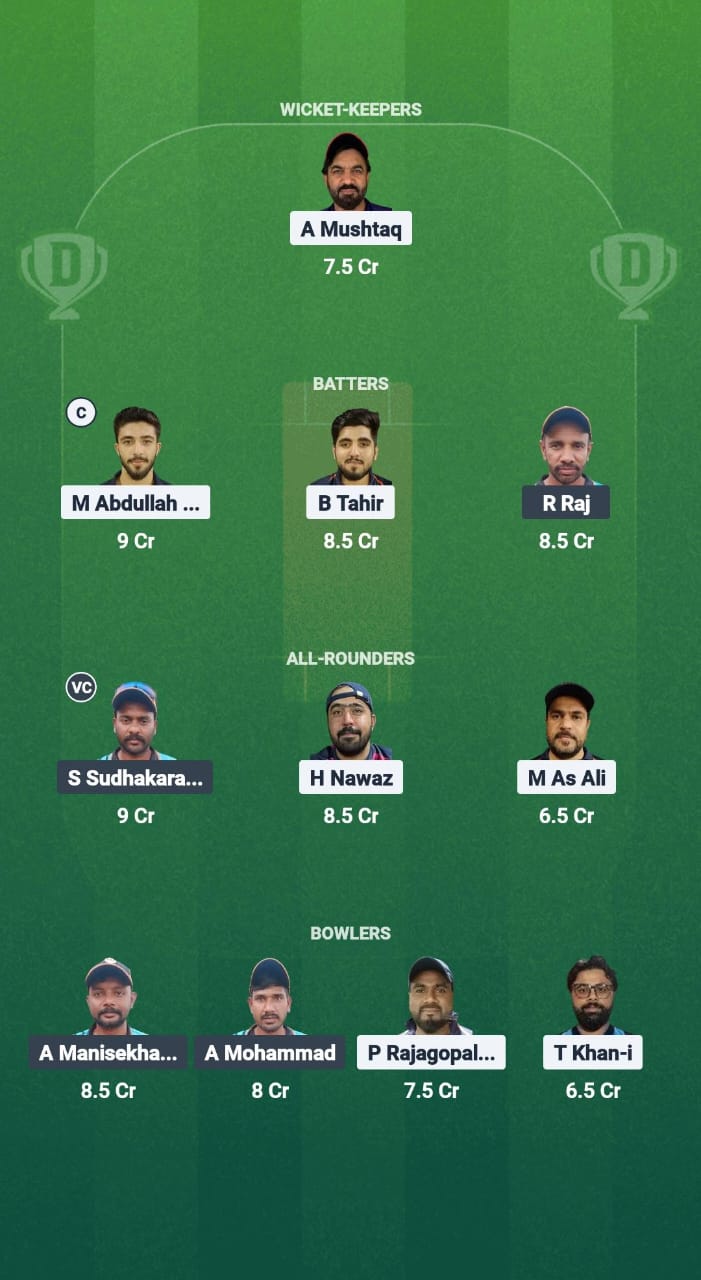 KZK vs PC Dream11 Prediction Fantasy Cricket Tips Dream11 Team Kuwait T10 Summer League 2025