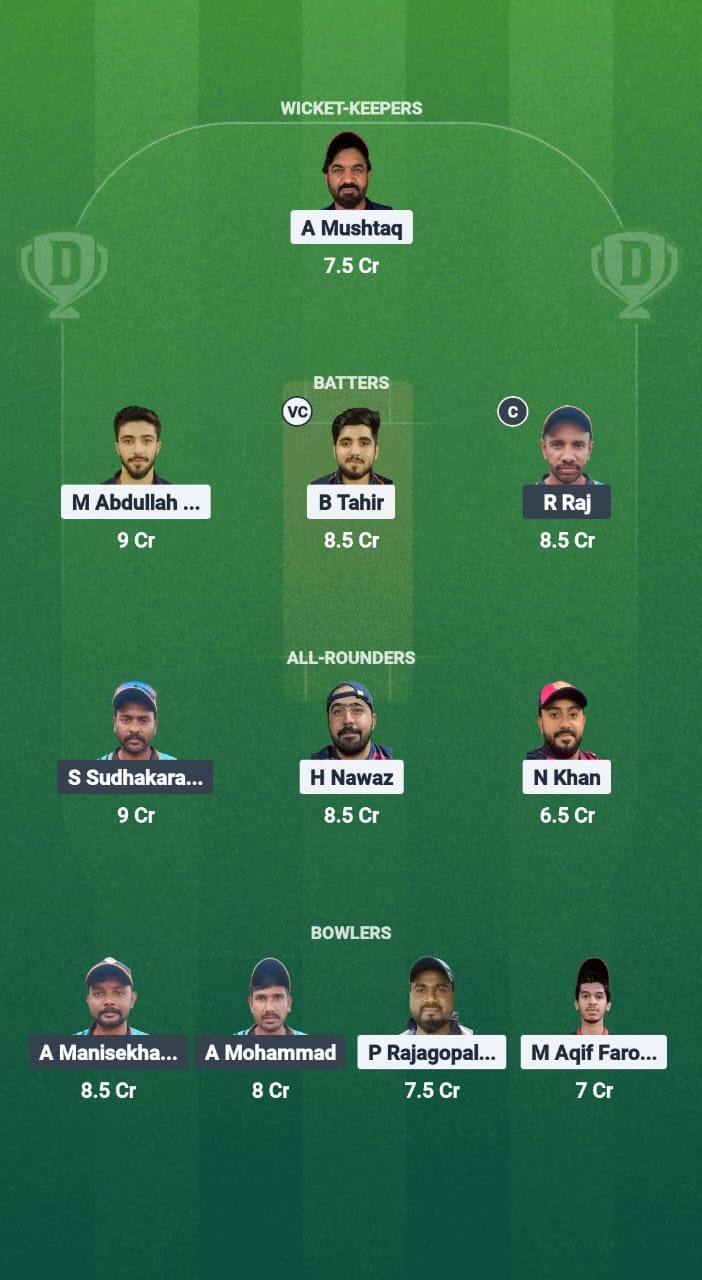 KZK vs PC Dream11 Prediction Fantasy Cricket Tips Dream11 Team Kuwait T10 Summer League 2025