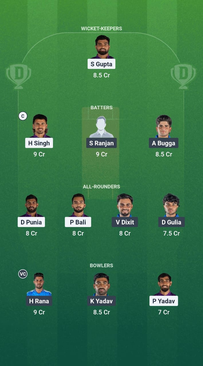 NDT vs NDS Dream11 Prediction Fantasy Cricket Tips Dream11 Team Delhi T20 Premier League 2025