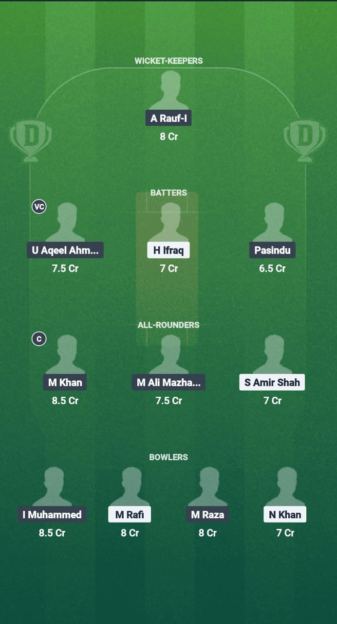 RC vs IAI Dream11 Prediction Fantasy Cricket Tips Dream11 Team Oman D20 League 2025