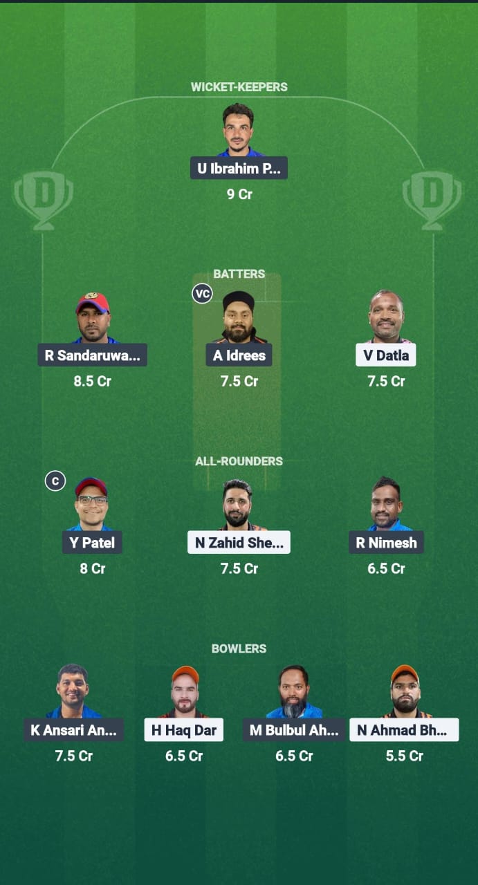 JJ vs KS Dream11 Prediction Fantasy Cricket Tips Dream11 Team Kuwait T10 Summer League 2025