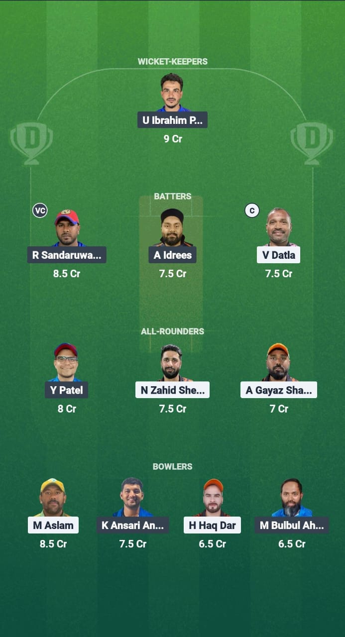 JJ vs KS Dream11 Prediction Fantasy Cricket Tips Dream11 Team Kuwait T10 Summer League 2025