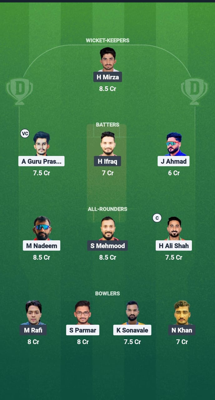 ROS vs RC Dream11 Prediction Fantasy Cricket Tips Dream11 Team Oman D20 League 2025