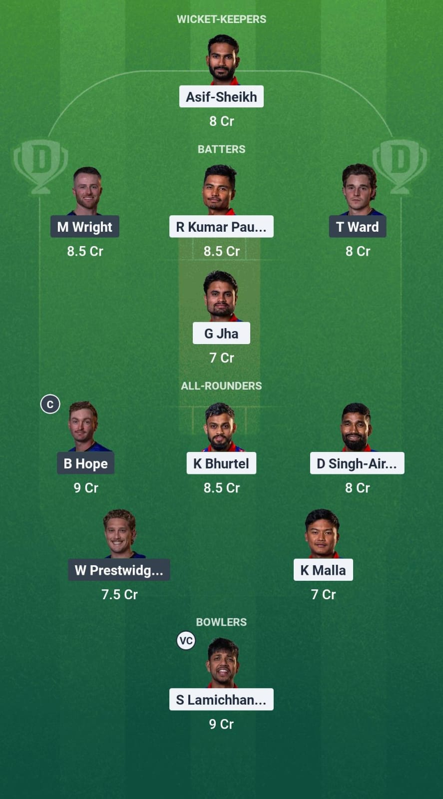 NEP vs HHA Dream11 Prediction Fantasy Cricket Tips Dream11 Team Australian T20 Top End Series 2025