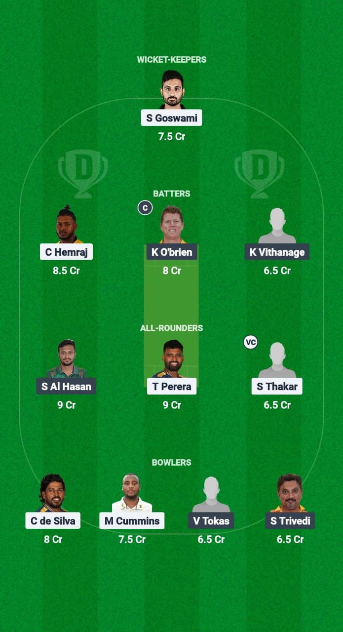 GJG vs DG Dream11 Prediction Fantasy Cricket Tips Dream11 Team Legends 90 - T20