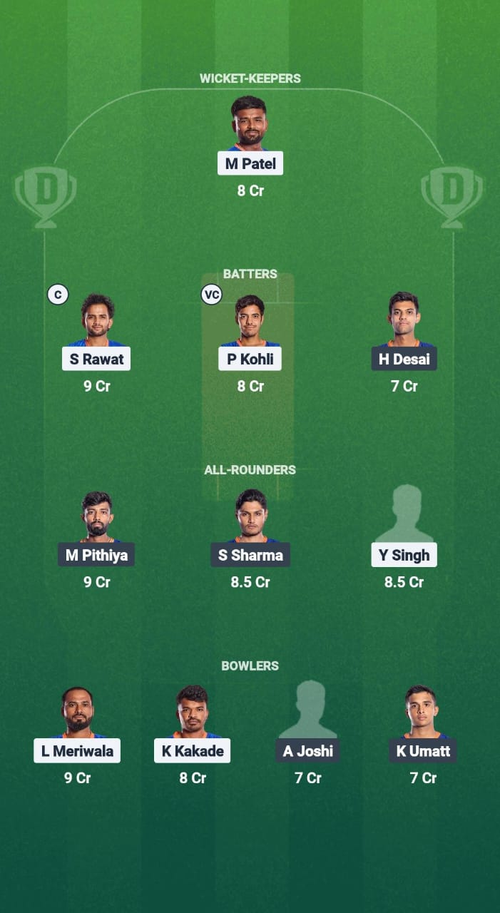 DDZ vs APT Dream11 Prediction Fantasy Cricket Tips Dream11 Team Baroda T20 Premier League