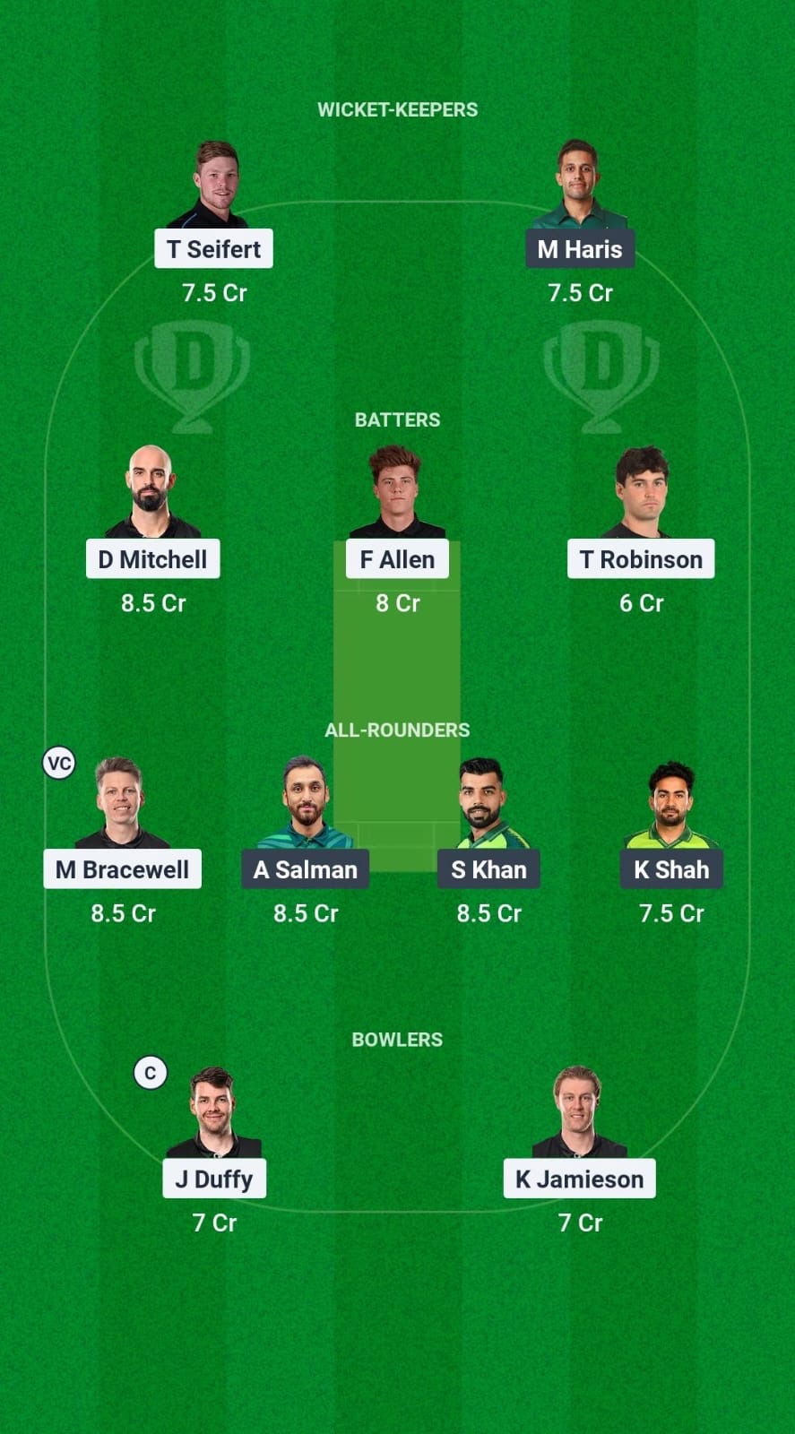 Nz vs Pak Dream11 Fadiness