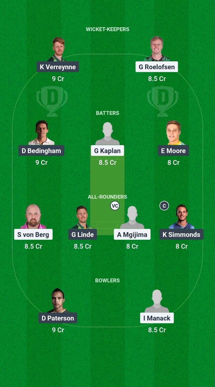 ROC vs WEP Dream11 Prediction Fantasy Cricket Tips Dream11 Team South Africa Division One OD