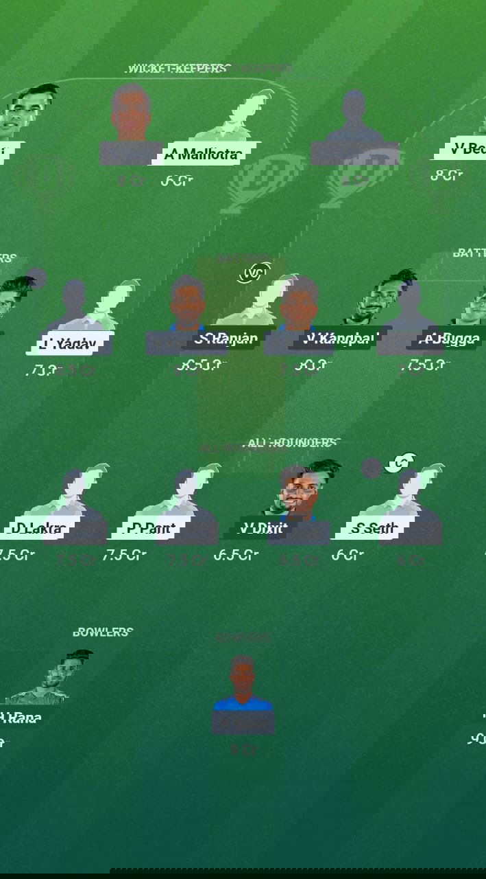 PD vs NDS Dream11 Prediction Fantasy Cricket Tips Dream11 Team Delhi T20 Premier League