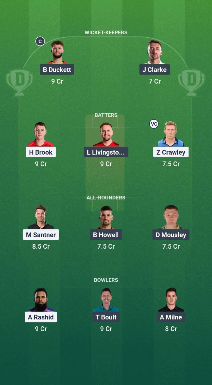 NOS vs BPH Dream11 Prediction Fantasy Cricket Tips Dream11 Team The Hundred Men