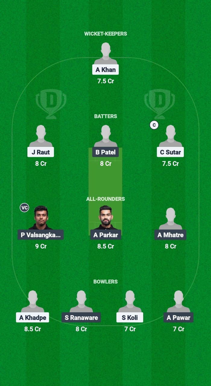 BEB vs THT Dream11 Prediction Fantasy Cricket Tips Dream11 Team Navi Mumbai T20 League