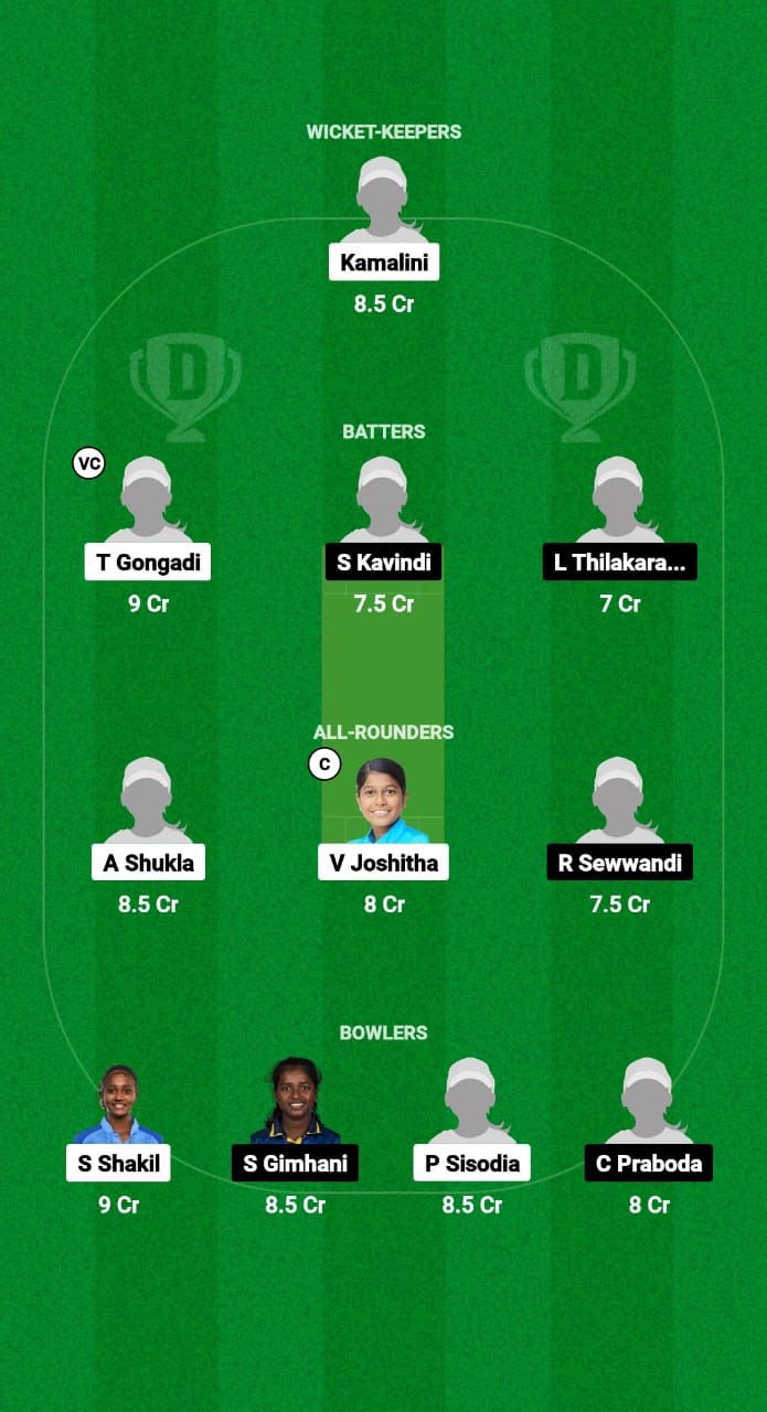 IN-WU19 vs SL-WU19 Dream11 Prediction Fantasy Cricket Tips Dream11 Team U19 Women’s World Cup T20