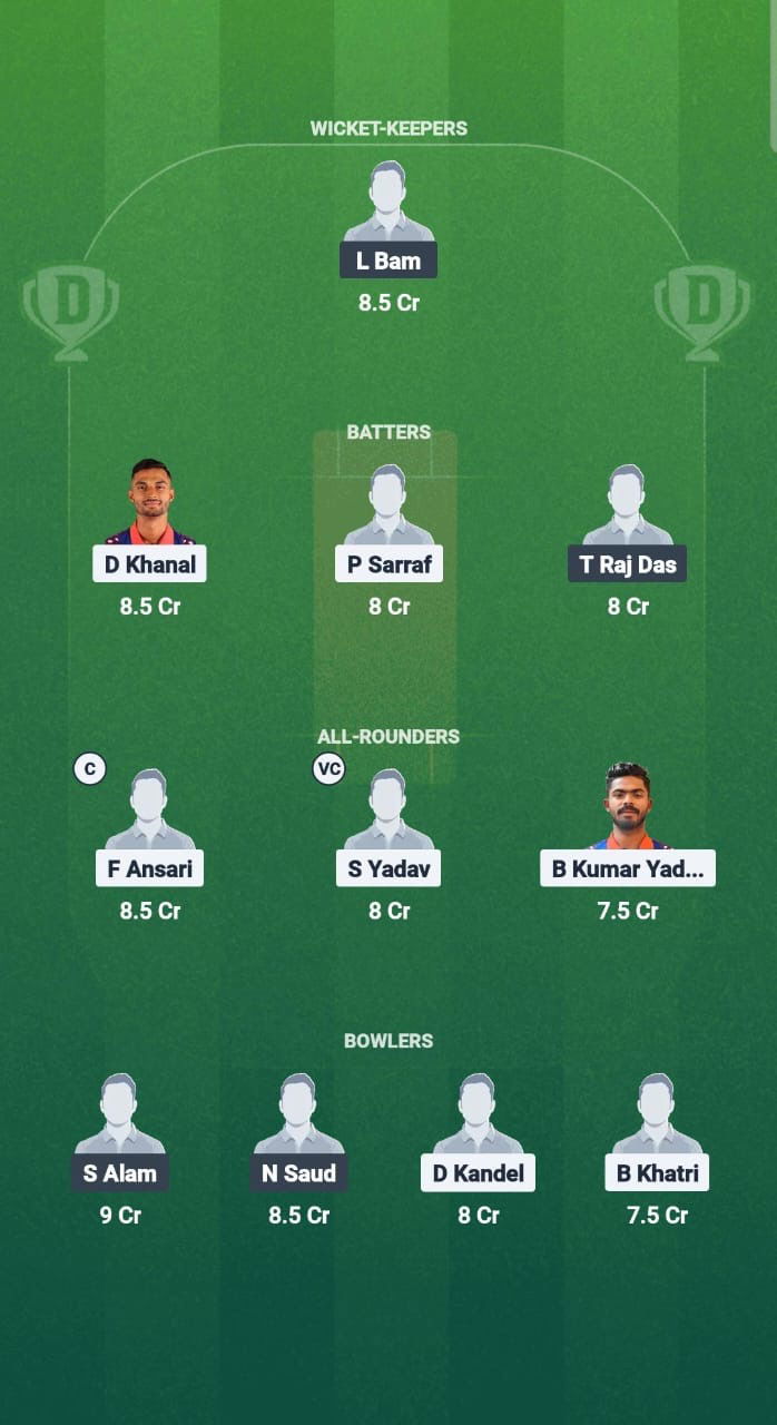 NBS vs BCCA Dream11 Prediction Fantasy Cricket Tips Dream11 Team Nepal T10