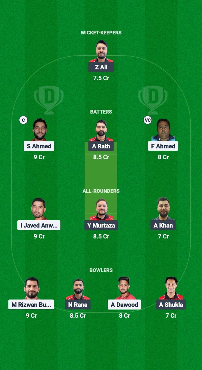 BAH vs HK Dream11 Prediction Fantasy Cricket Tips Dream11 Team Malaysia T20I Tri Series