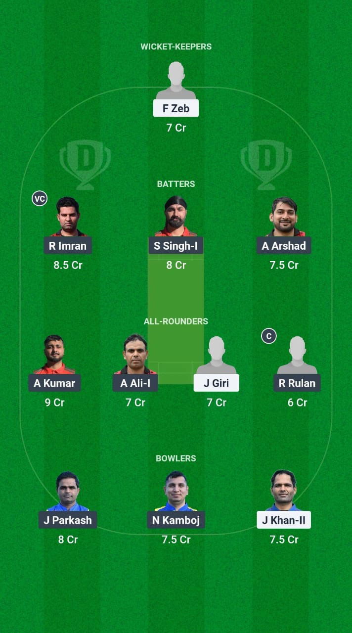 CK vs PNJ Dream11 Prediction Fantasy Cricket Tips Dream11 Team ECSN Portugal T10