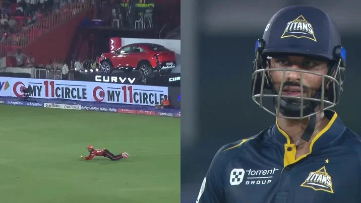 ANiket Verma Catch Washington Sundar Wicket