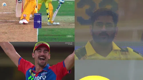 Abishek Porel Denies Mitchell Starc DRS MS Dhoni Gives Out