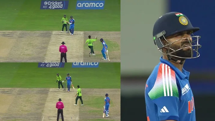 Abrar Ahmed Sledges Virat Kohli