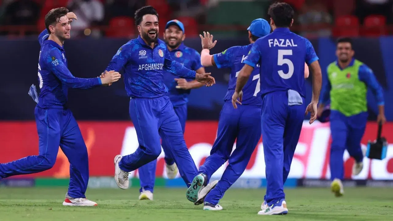 Afghanistan Team Celebrates A Wicket