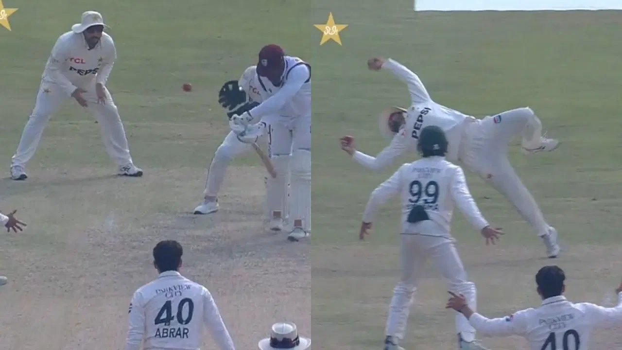 Salman Agha Stunning Catch