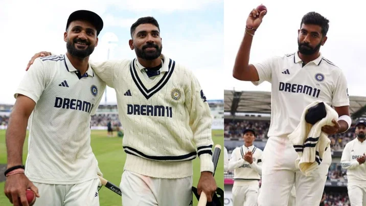 Akash Deep Mohammed Siraj Jasprit Bumrah