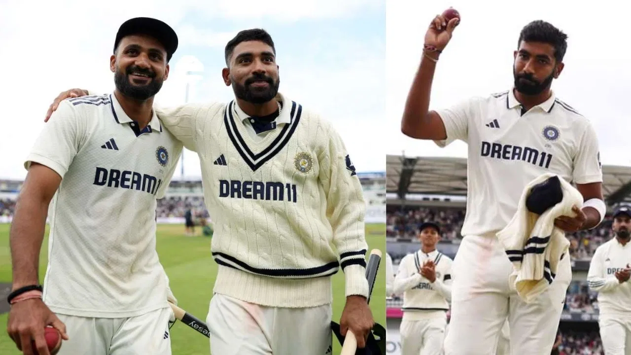 Akash Deep Mohammed Siraj Jasprit Bumrah