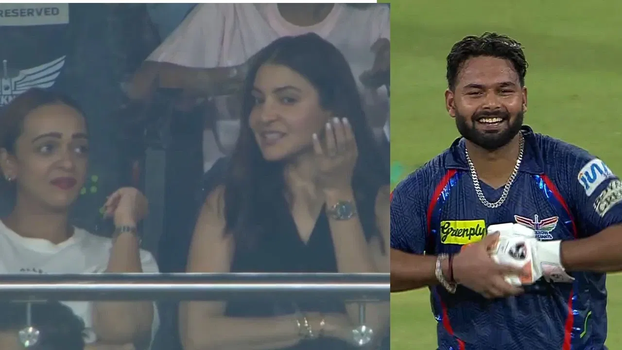 Watch: Rishabh Pant labelled ‘Stupid’ as Anushka Sharma unimpressed by LSG skippers century celebration