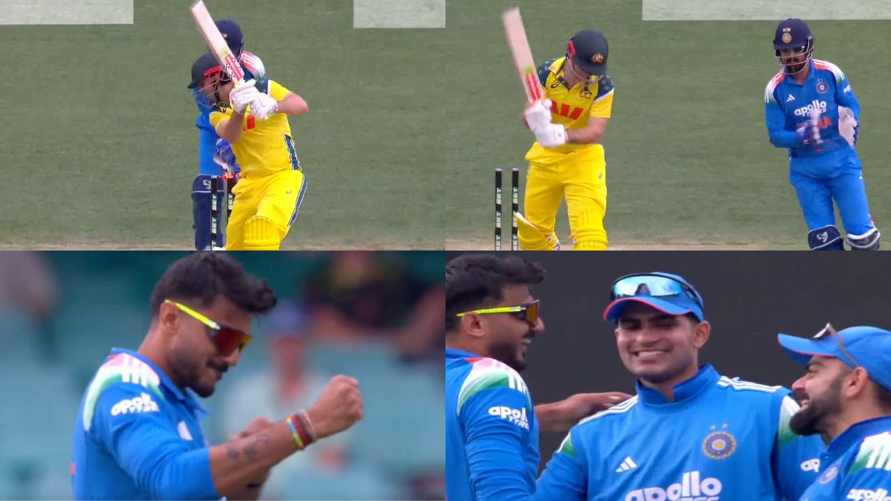 Axar Patel Clean Bolds Mitchell Marsh
